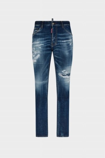 画像1: DSQUARED2 DARK RIPPED CAST WASH COOL GUY JEANS (1)