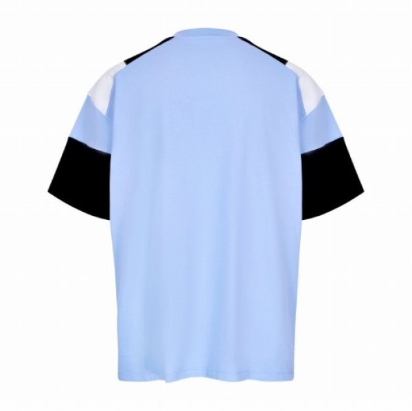MARTINE ROSE マーティンローズ OVERSIZED PANELLED T-SHIRT in BLUE ...