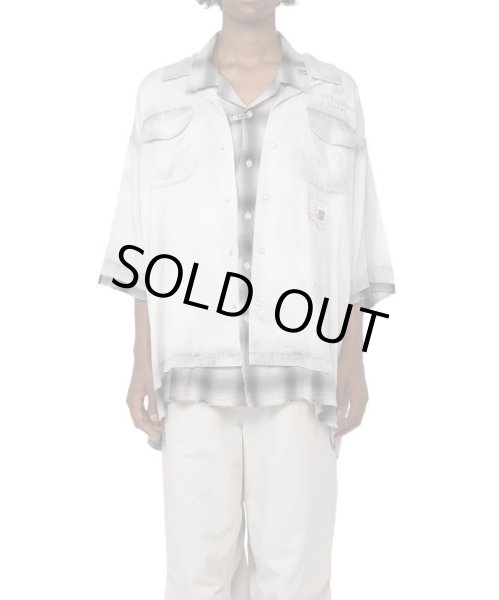 画像1: maison MIHARA YASUHIRO　Double Layered Half-sleeve Shirt (1)