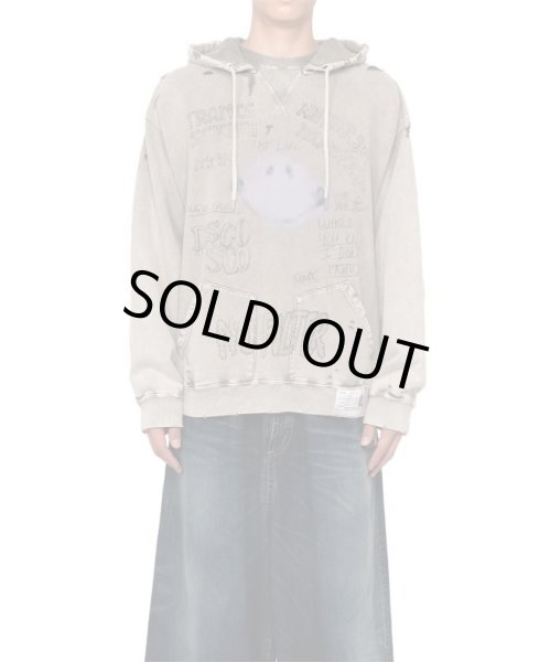 画像1: maison MIHARA YASUHIRO　Bleached Hoodie (1)