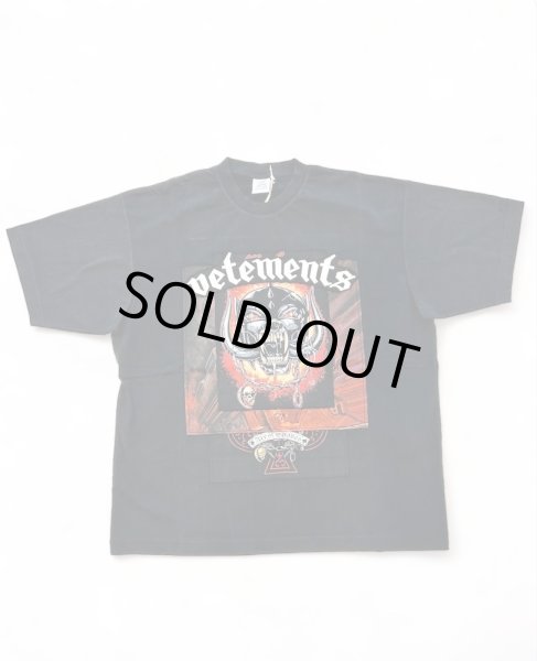 画像1: VETEMENTS MOTORHEAD PATCHED T-SHIRT BLACK (1)