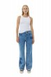 画像3: GANNI ガニー MID BLUE STONE PATCH IZEY JEANS (3)