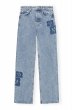 画像1: GANNI ガニー MID BLUE STONE PATCH IZEY JEANS (1)