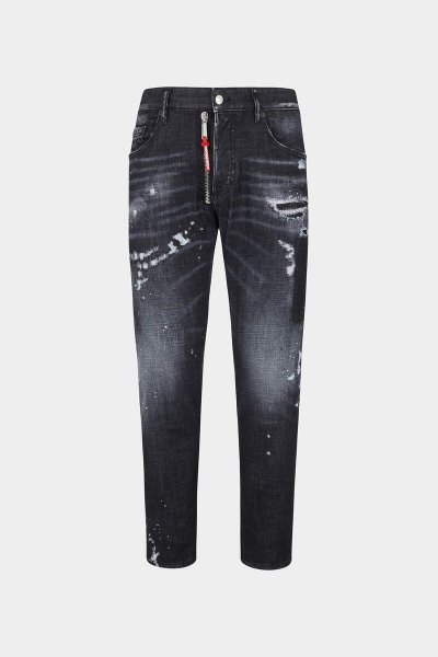 画像1: DSQUARED2 BLACK PIONER WASH SKATER JEANS (1)