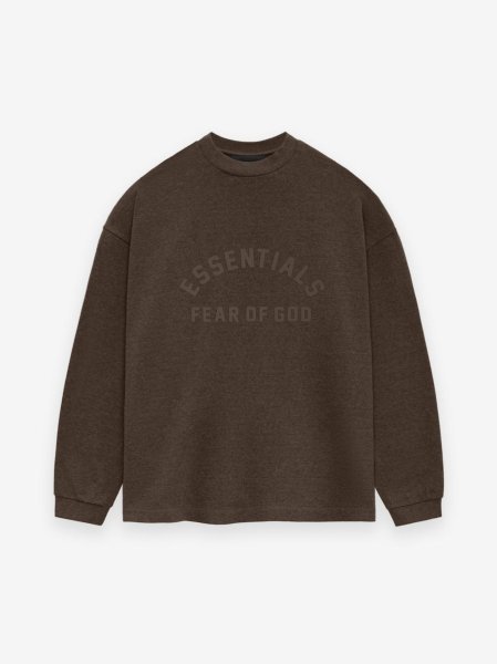 画像1: ESSENTIALS FEAR OF GOD LS TEE (1)