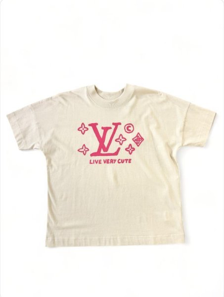 画像1: EGY BOY エギーボーイ LIVE VERY CUTE Tシャツ(PINK LOGO) (1)