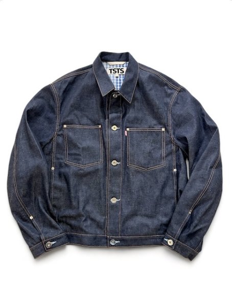 画像1: TSTS 2 GINGHAM LINING DENIM JACKET (1)