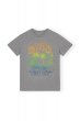 画像1: GANNI ガニー Grey Basic Jersey Holiday Relaxed T-shirt (1)