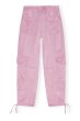 画像1: GANNI ガニー Pink Washed Satin Pants (1)