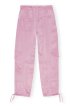 画像2: GANNI ガニー Pink Washed Satin Pants (2)