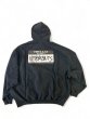 画像2: VETEMENTS ヴェトモン LOGO S/S HOODIE / WASHED BLACK (2)