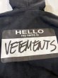 画像5: VETEMENTS ヴェトモン LOGO S/S HOODIE / WASHED BLACK (5)