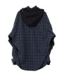 画像2: maison MIHARA YASUHIRO Hood Combined Check Shirt (2)