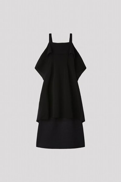 画像1: CFCL AC MILAN RIB STRAP DRAPE DRESS ワンピース(レディース) (1)