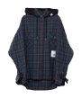 画像1: maison MIHARA YASUHIRO Hood Combined Check Shirt (1)