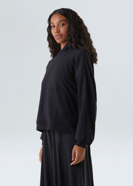 画像1: OSKLEN WOMEN'S Double Face Trim Detail Sweatshirt (1)