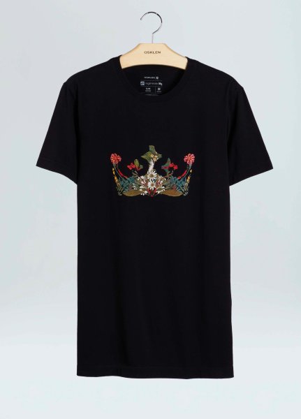 画像1: OSKLEN MEN'S オスクレン Flower Crown Vintage T-shirt (1)