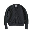 画像1: Perfect ribs Basic Sweat Cardigan / Vintage Black (1)