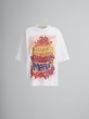 画像1: MARNI マルニ ホワイト オーガニックコットン製Tシャツ、Marni 30th Anniversaryプリント (1)