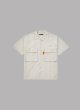 画像1: ALWAYS OUT OF STOCK LINEN S/S RELAX SAFARI SHIRT-GRAY (1)