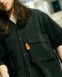 画像5: ALWAYS OUT OF STOCK LINEN S/S RELAX SAFARI SHIRT-BLACK (5)