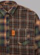 画像3: ALWAYS OUT OF STOCK L/S CRAZY CHECK SHIRT-NAVY ORANGE (3)