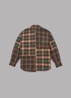 画像2: ALWAYS OUT OF STOCK L/S CRAZY CHECK SHIRT-NAVY ORANGE (2)