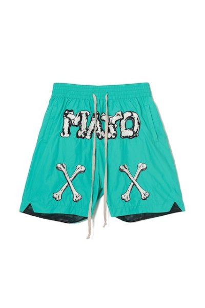 画像1: MAYO  BONES Embroidery Nylon Shorts (1)