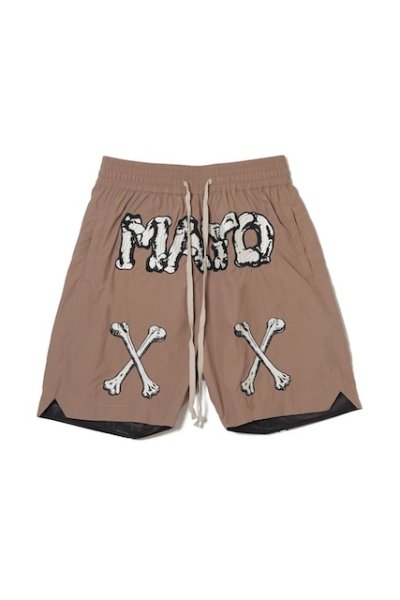 画像1: MAYO  BONES Embroidery Nylon Shorts (1)