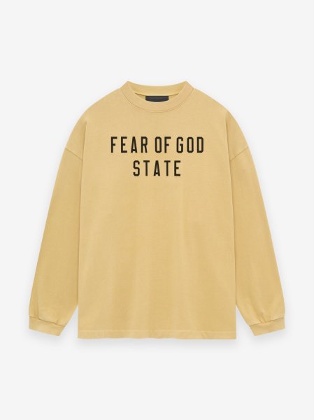 画像1: ESSENTIALS FEAR OF GOD Heavy Longsleeve Tee "FEAR OF GOD STATE" (1)