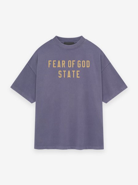 画像1: ESSENTIALS FEAR OF GOD Heavy Crewneck Tee "FEAR OF GOD STATE" (1)