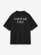 画像1: ESSENTIALS FEAR OF GOD Heavy Crewneck Tee "FEAR OF GOD STATE" (1)