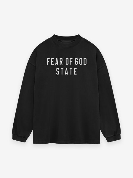 画像1: ESSENTIALS FEAR OF GOD Heavy Longsleeve Tee "FEAR OF GOD STATE" (1)