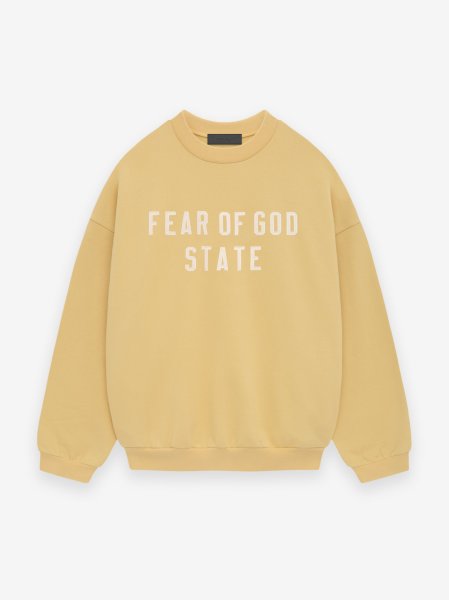 画像1: ESSENTIALS FEAR OF GOD Heavy Fleece Crewneck"FEAR OF GOD STATE" (1)