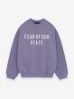 画像1: ESSENTIALS FEAR OF GOD Heavy Fleece Crewneck"FEAR OF GOD STATE" (1)