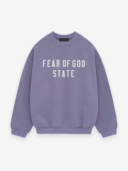 画像1: ESSENTIALS FEAR OF GOD Heavy Fleece Crewneck"FEAR OF GOD STATE" (1)