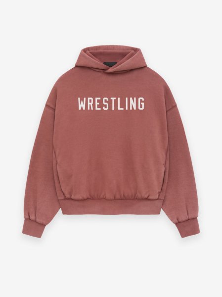 画像1: ESSENTIALS FEAR OF GOD Heavy Fleece Vintage Shrunken Hoodie"WRESTLING" (1)