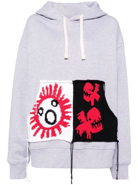 画像1: Charles Jeffrey LOVERBOY  PATCH RABBIT EARS HOODY (1)