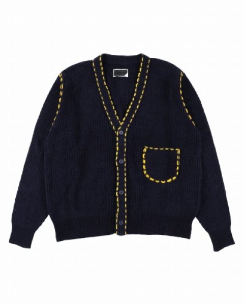 画像1: PHINGERIN フィンガリン  PG1 CARDIGAN NAVY カーディガン (1)