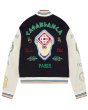 画像2: CASABLANCA CHENILLE EMBROIDERED PATCHWORK BOMBER JACKET (2)