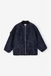 画像1: GANNI ガニー Navy Blue Botanical Jacquard Bomber Jacket ボンバージャケット (1)