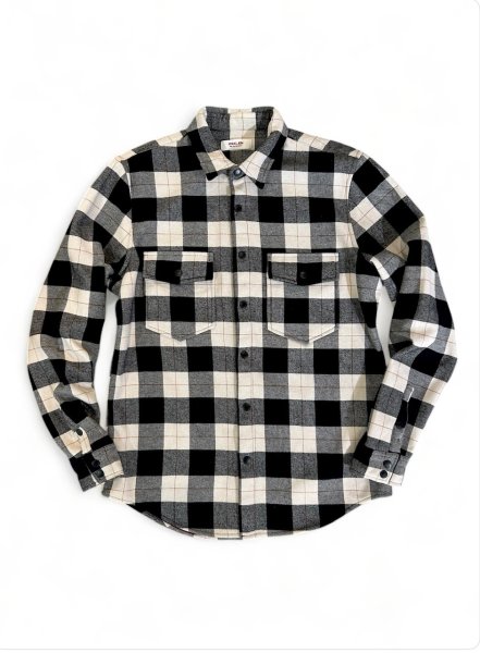 画像1: OSKLEN MEN'S オスクレン BLOCK CHECK OVER SHIRTS (1)