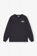 画像1: 【正規取扱店販売品】GANNI  ガニ―  Black Future Heavy Jersey Palm Long Sleeve T-shirt　ご注文確認後即日発送・送料無料 (1)