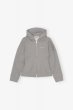 画像1: 【正規取扱店販売品】GANNI  ガニ―  Grey Fleece Zip Hoodie　ご注文確認後即日発送・送料無料 (1)