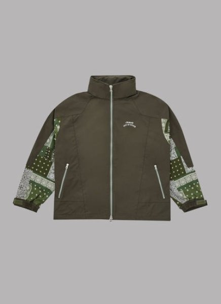 画像1: ALWAYS OUT OF STOCK PAISLEY COMBI JACKET-KHAKI (1)