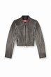 画像1: DIESEL Women’s ディーゼル Cropped jacket in washed tech fabric ジャケット (1)