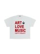 画像1: 【Perfect ribs®︎×A LOVE MOVEMENT】"ART LOVE MUSIC"Basic Short Sleeve T Shirts  (1)