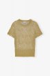 画像1: 【正規取扱店販売品】GANNI  ガニ―  Gold Metallic Top ゴールドメタリックトップ (1)