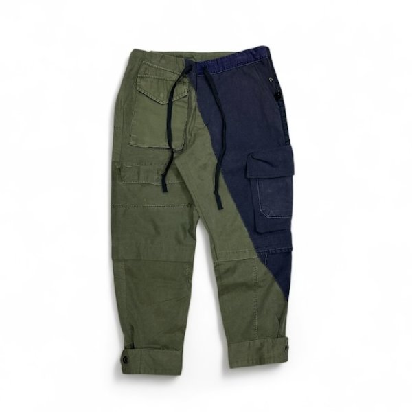 画像1: Greg Lauren　ARMY JACKET/NAVY CARGO PANTS (1)