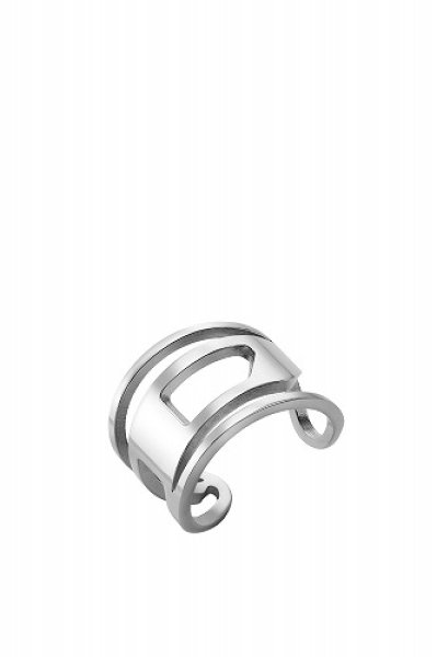 画像1: DIESEL Dx1548040 jewel Stainless Steel Band Ring ディーゼル  リング (1)